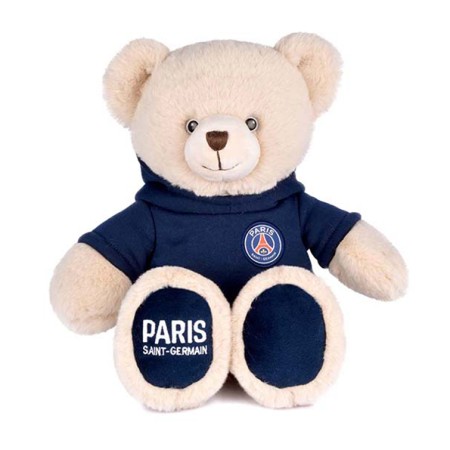 Peluche officielle Ours PSG capuche - 50 cm