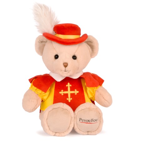 Peluche chevalier ours - Puy du Fou 30 CM