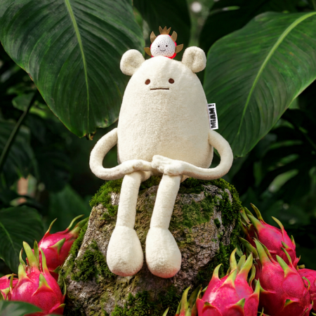 MIAM ! - Peluche No name - blanc fruit du dragon 40 cm