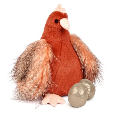 Peluche POULETTE et ses œufs d'or