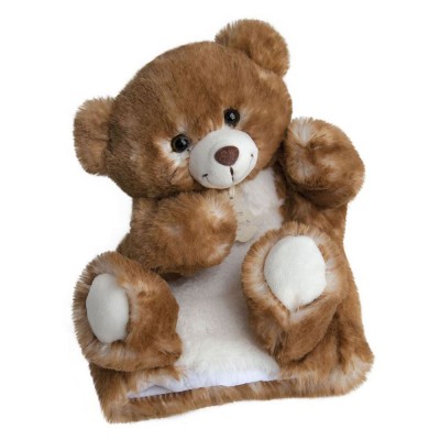 Doudou Marionnette à Main Ours Marron - 25 cm