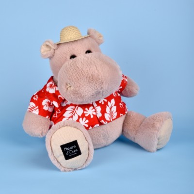 Peluche Hippopotame  ALOHA - 38 cm