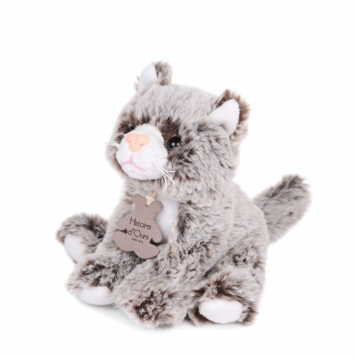 Peluche Chat Marron - 15 cm