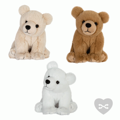 Peluche Ours Polaire - Modèle aléatoire  - 15  cm