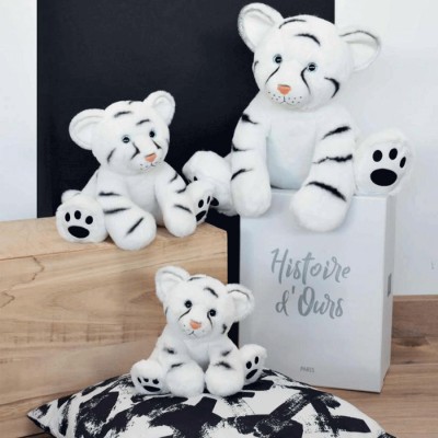 Peluche Bébé tigre blanc