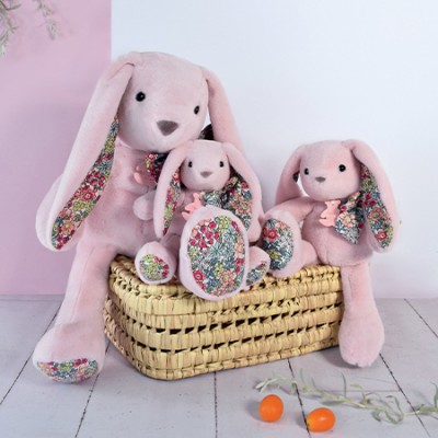 Peluche Lapin Rose - Copains Câlins