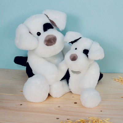 Peluche chien Noopy blanc et noir