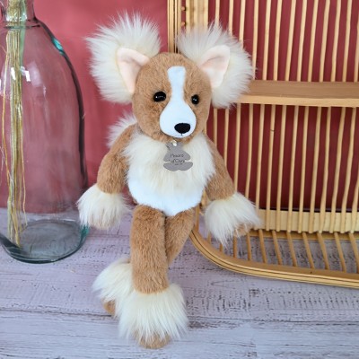 Peluche chien Chihuahua 30 cm -  Les Ébouriffés