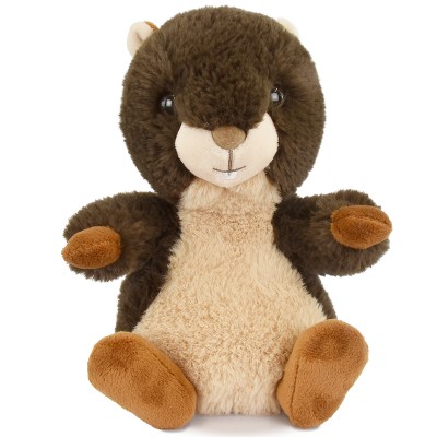 Peluche marmotte marron - 20 cm