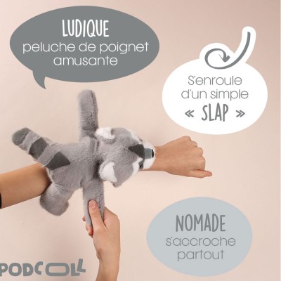 Bracelet Slap Raton laveur - 25 cm -PODCOLL -