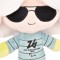 Peluche Mascotte FASHION FLO zoom