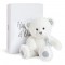 HO2805-ours en peluche blanc avec pattes à paillettes