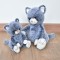 HO3070 - Peluche Chat Bleu - 25 cm