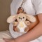 Porte-clés lapin beige - 12 cm - Les doux stretch- HO3297-41.jpg