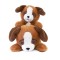 Peluche chien marron allongee lestee - Les P'tits Relax - 22 cm-HO3320-1.jpg