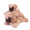 Peluche chien beige allongee lestee  -HO3322-1.jpg