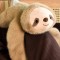 Peluche paresseux marron lesté - 40 cm - Podcoll- HO3364-2.jpg
