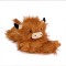 Peluche lestée Vache Highland -fond blanc