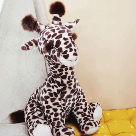 HO3041-2 -Peluche Girafe Marron - 50 cm