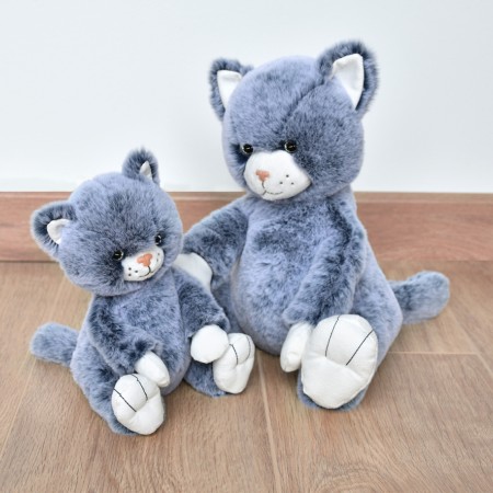 HO3070 - Peluche Chat Bleu - 25 cm