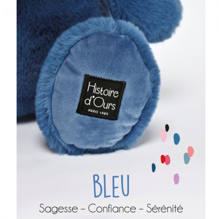 Peluche hippopotame bleu 25 cm Histoire d'ours-2