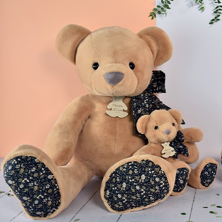 Doudou ours marron long bras pour bébé - Univers Peluche