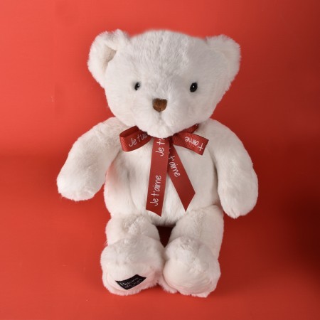 Peluche personnalisée St Valentin - Ours en peluche blanc - Je t'Aime - 40 cm - HO3221-JTM-3.jpg