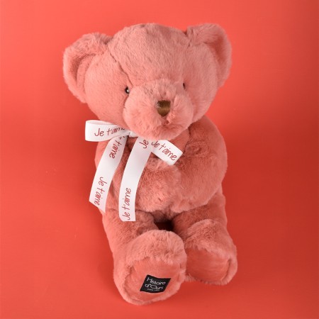Peluche personnalisée St Valentin - Ours en peluche rose - Je t'Aime - 40 cm -HO3233.jpg