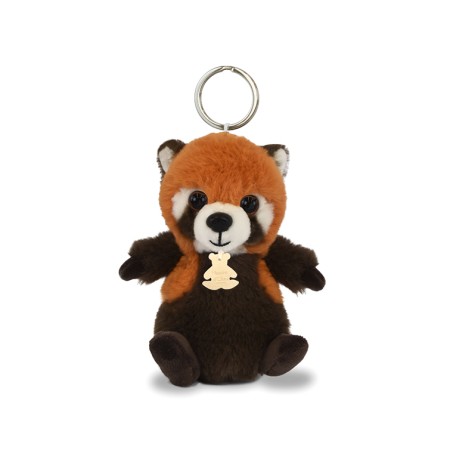 porte clé panda roux lesté -12 cm-HO3291-face.jpg