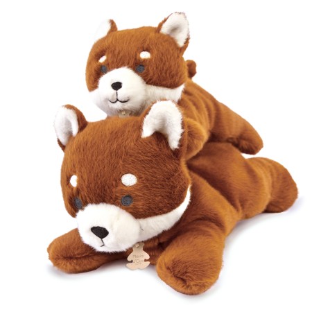 Panda roux peluche allongee - 30 cm- HO3323-2.jpg