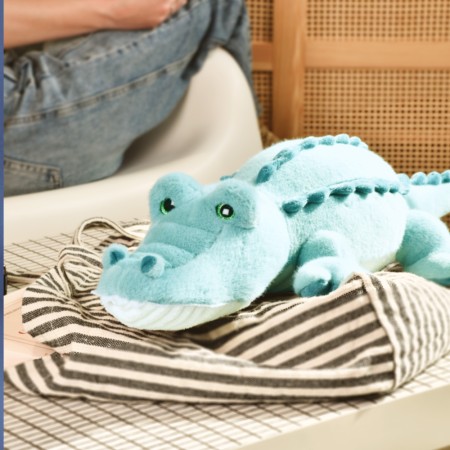Crocodile peluche allongé vert - 60 cm- HO3329.jpg