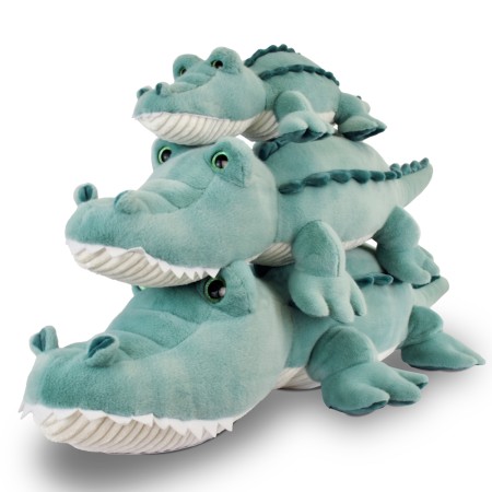 Crocodile peluche allongé vert - 95 cm- HO3330-2.jpg