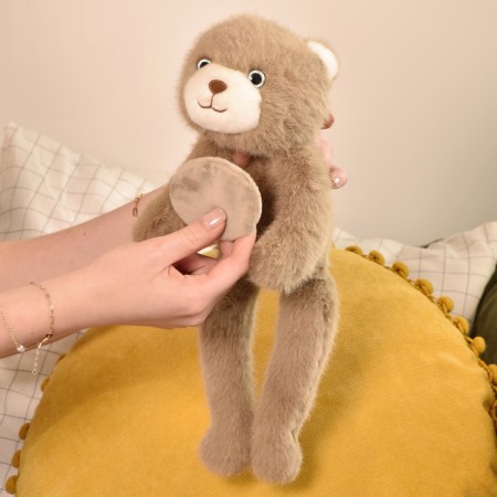 Peluche bien être - Ours en peluche magnétique marron - 30 cm-HO3357-5.jpg
