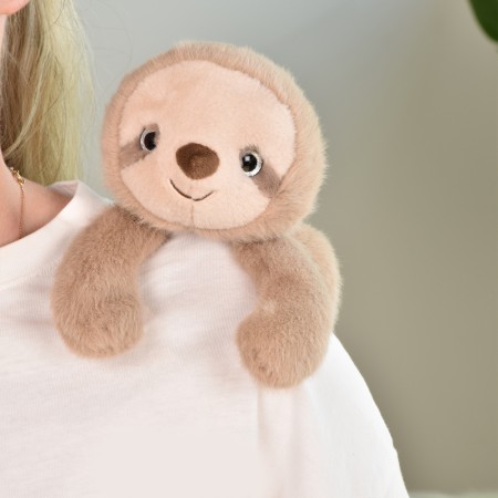 Peluche bien être - Paresseux en peluche magnétique beige - 30 cm- HO3358.jpg