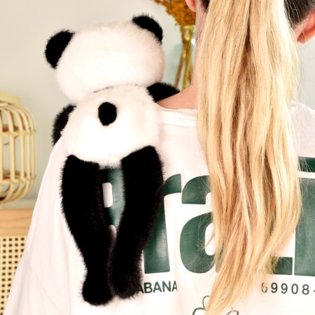 Peluche bien être - Panda en peluche magnétique noir et blanc - 30 cm- HO3361-2.jpg