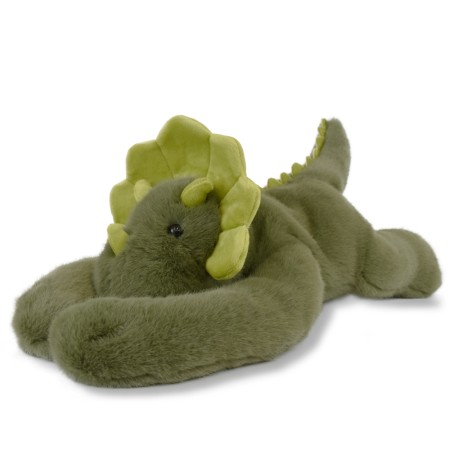 Peluche dinosaure vert lesté - 40 cm - Podcoll- HO3362-1.jpg