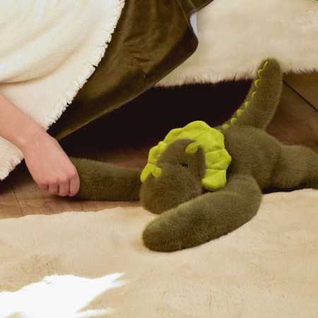 Peluche dinosaure vert lesté - 40 cm - Podcoll- HO3362-2.jpg