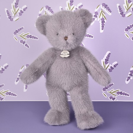 Ours en peluche Clémentin Lavande - 38 cm