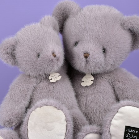HO3388-HO3392-4.jpg Ours en peluche Clémentin Lavande - 60 cm et 38 cm