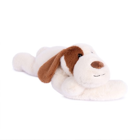 Peluche lestée Chien - fond blanc