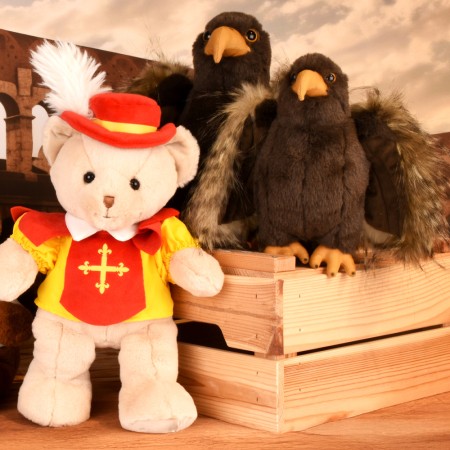 Porte cle aigle en peluche - Puy du fou - 15 cm -LI4388-2.jpg