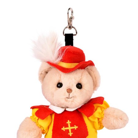 Peluche Ours porte-clé mousquetaire - Puy du Fou - 15 cm-LI4391-1.jpg