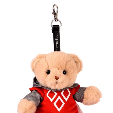 Peluche chevalier ours - Puy du Fou - Porte cle 15 cm LI4395-1.jpg
