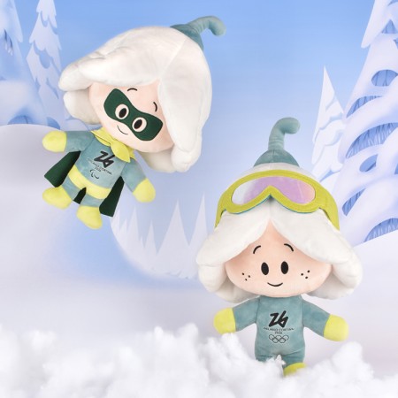 Les 2 Flo's Mascottes JO Milano-Cortina 2026 - 30 cm