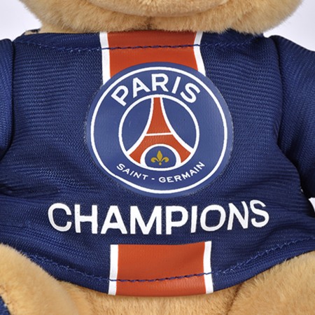 Peluche officielle Ours PSG Champion - Édition limitée et numérotée - 23 cm - focus