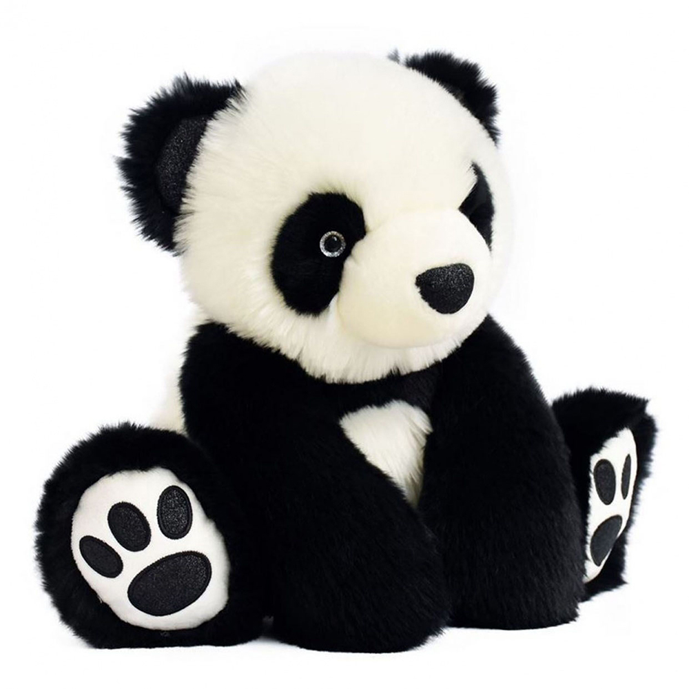 Histoire d'ours - Peluche Panda Noir - 35 cm