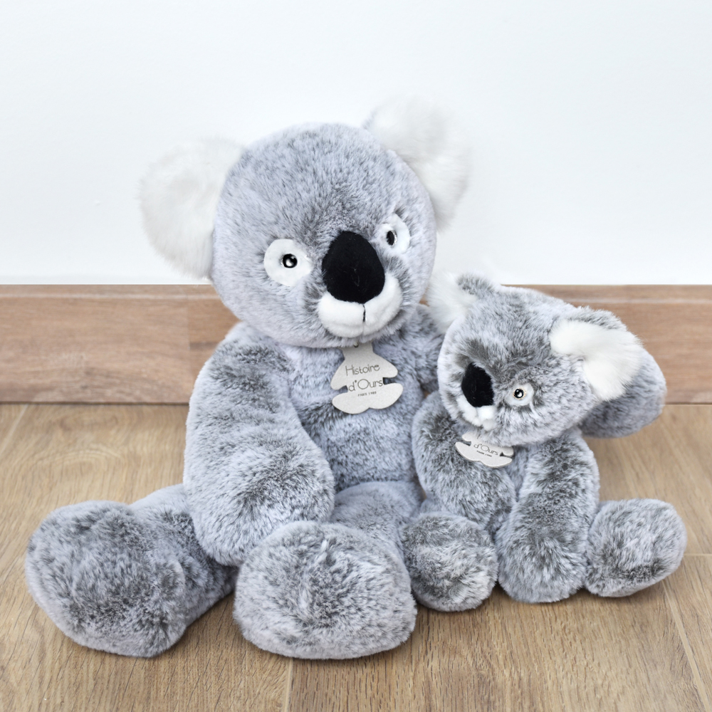 Histoire d'ours - Peluche Koala Gris - 25 cm