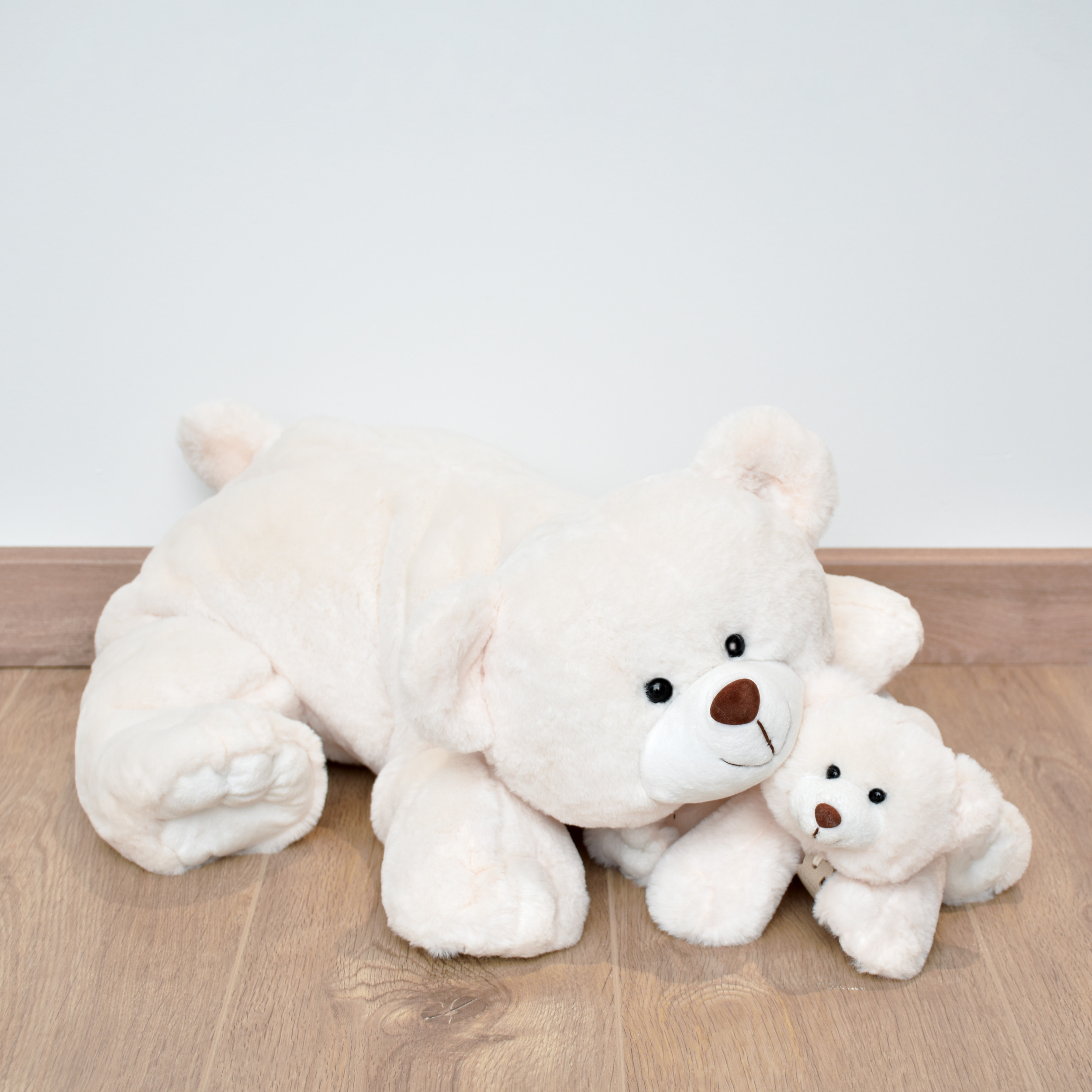 Histoire d'ours - Ours en Peluche Blanc - 30 cm
