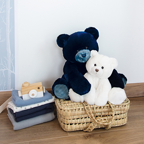 Peluche Ours ASSE Saint-Étienne – Collection Officielle, 18 Cm, En Polyester Lavable